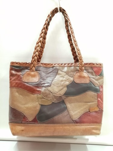 Patchwork leather tote bag - tote,