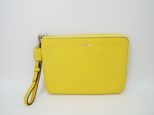 Coach yellow leather corner - coach,
