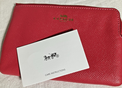 Coach corner zip leather - coach,
