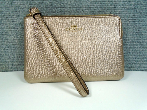 Coach corner zip - corner, wristlet
