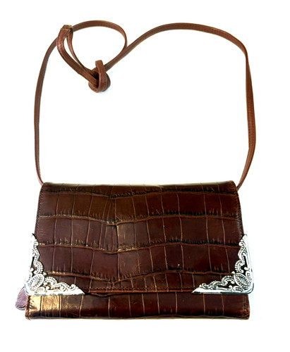Brighton brown croc embossed - brighton, croc-embossed