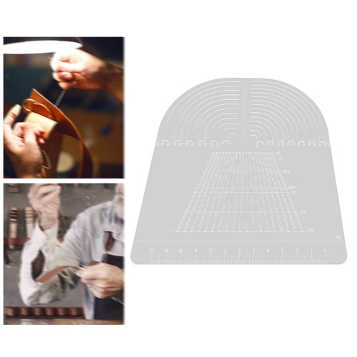 Leather round corner - corner, ruler