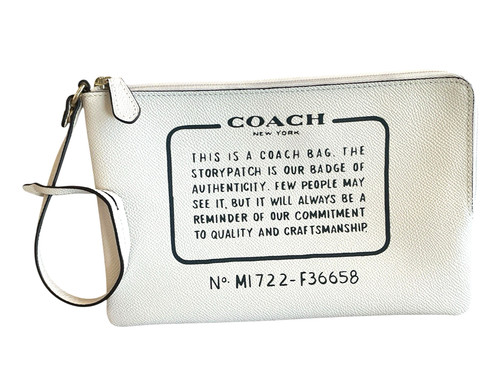 Coach large cream leather - coach,