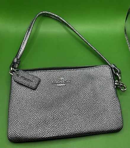 Coach metallic silver leather - coach,