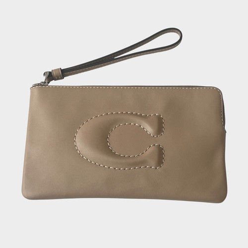 Coach cr392 large smooth - large, taupe