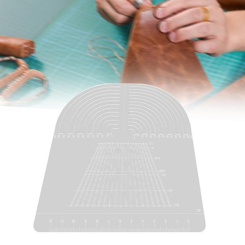 Leather round corner ruler - round,