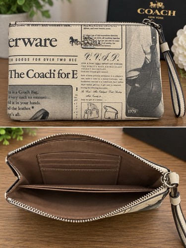 Coach large corner zip - coach,