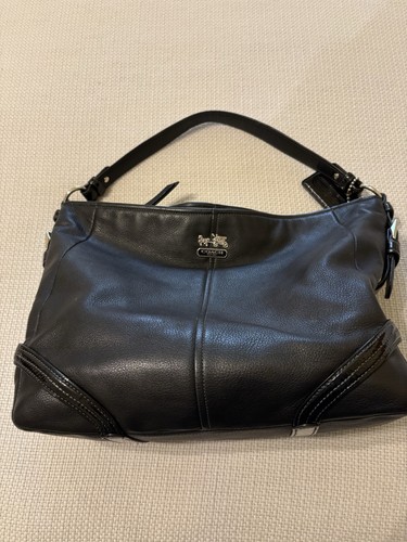 Coach black pebbled leather - coach,